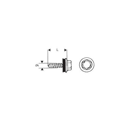 WKRĘT SAMOWIERTNY 4.8*35MM RAL 9005                         