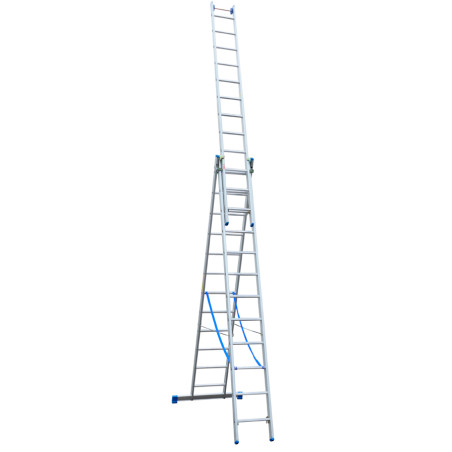 DRABINA ALUMINIOWA 3-ELEMENTOWA 860CM 12+12+12 SZCZEBLI     