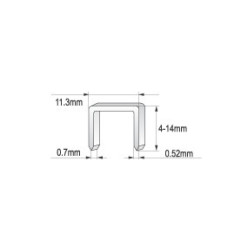 ZSZYWACZ TAPICERSKI 4-14MM ZSZYWKI 0.7M                     