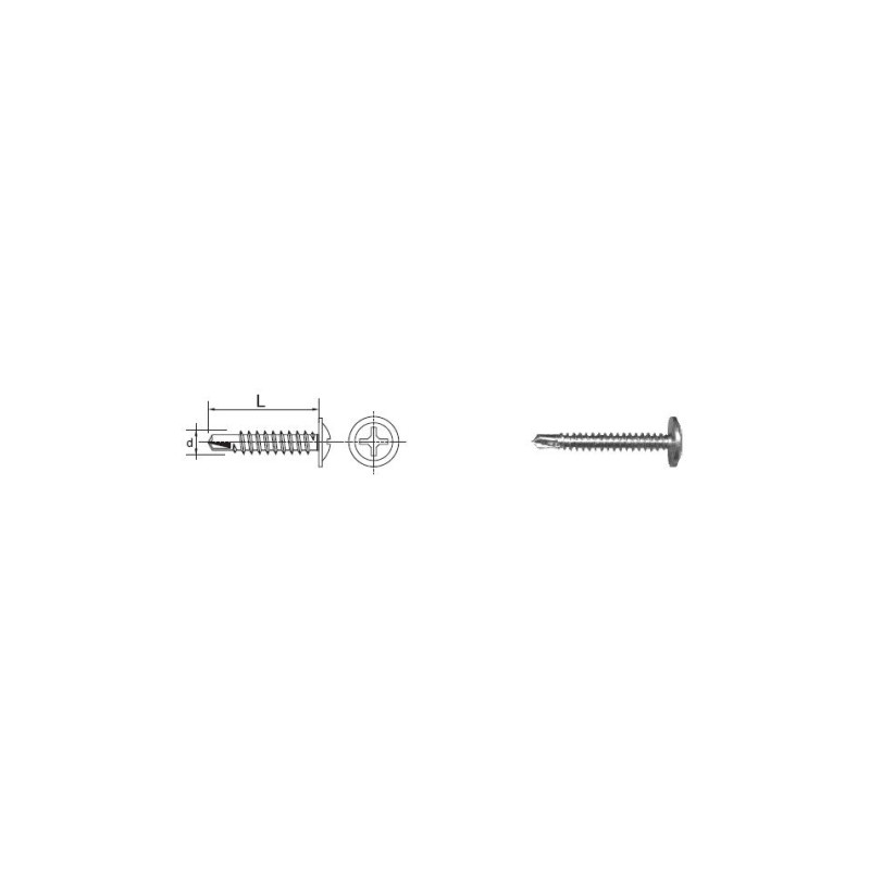 WKRĘT SAMOWIERTNY MONTAŻOWY 4.2*13MM RAL 8017               