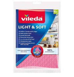 VILEDA ŚCIERKA UNIWERSALNA LIGHT&SOFT 6 SZT.                