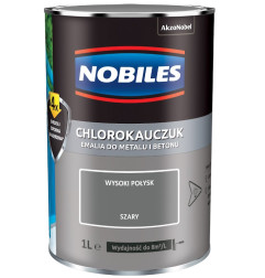 NOBILES EMALIA CHLOROKAUCZUKOWA SZARY JASNY RAL 7035 0.9L   