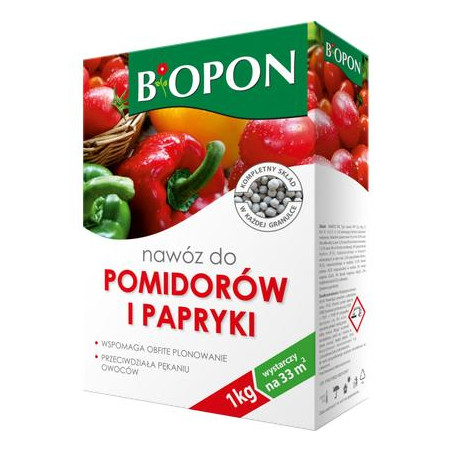 .NAWÓZ, DO POMIDORÓW I PAPRYKI GRANULAT 1 KG                