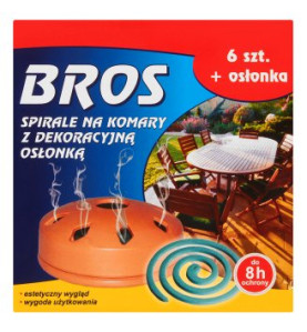 SPIRALE.NA KOMARY Z DEKORACYJNĄ OSŁONĄ 6SZTU.               