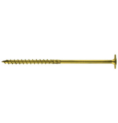 WKRĘT DO DREWNA Z KOŁNIERZEM NA TORX OCYNK ŻÓŁTY 8*240MM T40