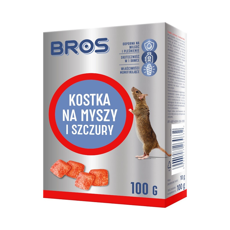 KOSTKA NA MYSZY I SZCZURY 100G                              