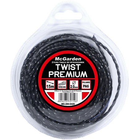 ŻYŁKA DO WYKASZARKI TWIST PREMIUM 2,0MM 15M                 