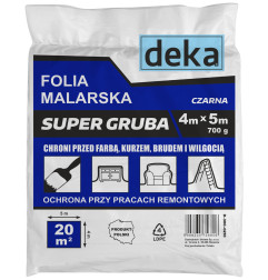 FOLIA MALARSKA SUPER GRUBA CZARNA 4*5M 700G                 