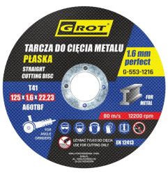 TARCZA PŁASKA T1A 125*1.6*22 KOMPLET 10 SZTUK               