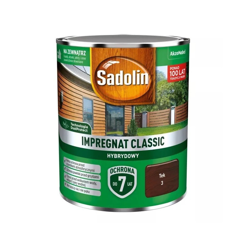 SADOLIN IMPREGNAT CLASSIC HYBRYDOWY 7 LAT TEK 4.5L          