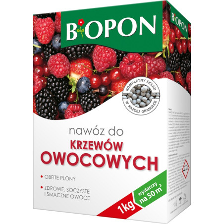 .NAWÓZ, DO KRZEWÓW OWOCOWYCH GRANULAT 1KG-PROMOCJA          