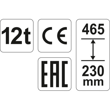 PODNOŚNIK HYDRAULICZNY SŁUPKOWY 12T                         