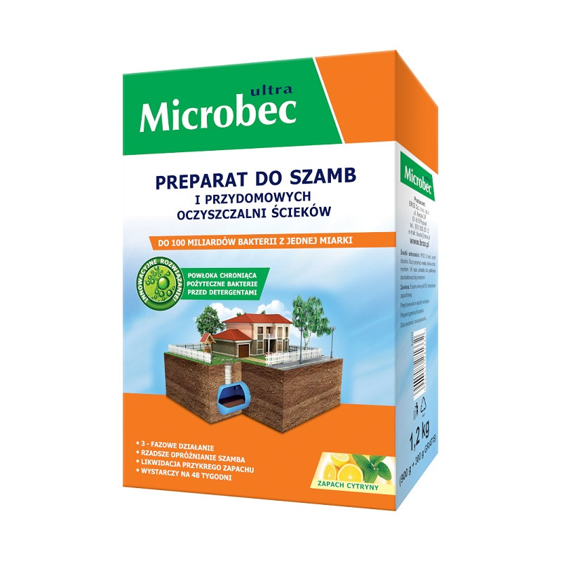 PREPARAT DO SZAMB - MICROBEC ULTRA 900G+300GRATIS           