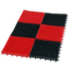 WYCIERACZKA TRAWKA PLASTIKOWA 6-CZĘŚCIOWA 36*55CM BLACK/RED 