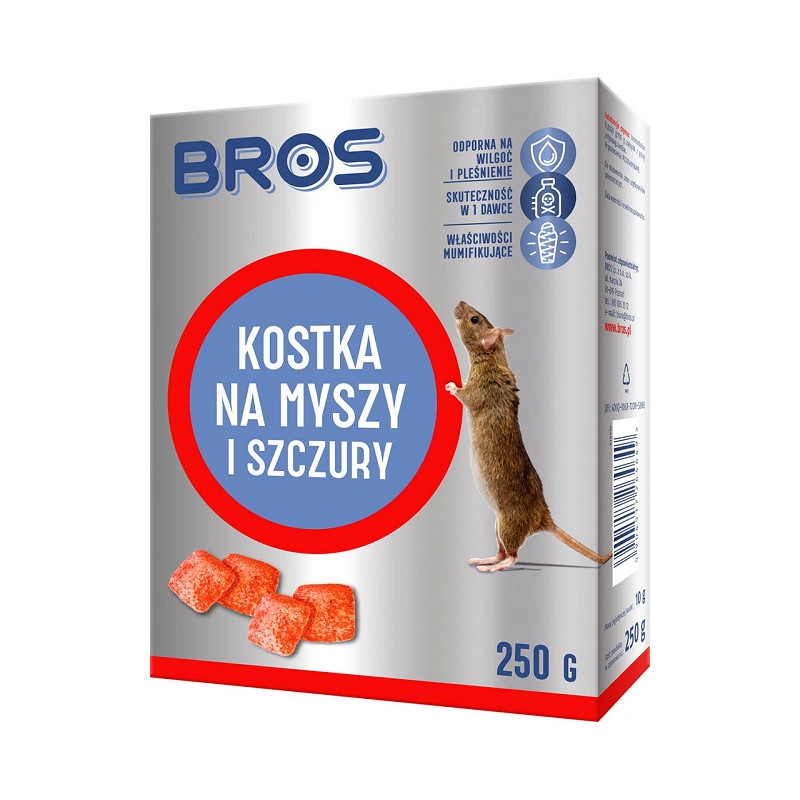 KOSTKA NA MYSZY I SZCZURY 250G                              