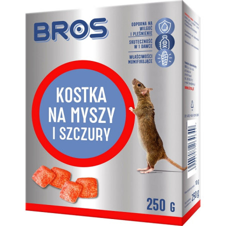 KOSTKA NA MYSZY I SZCZURY 250G                              