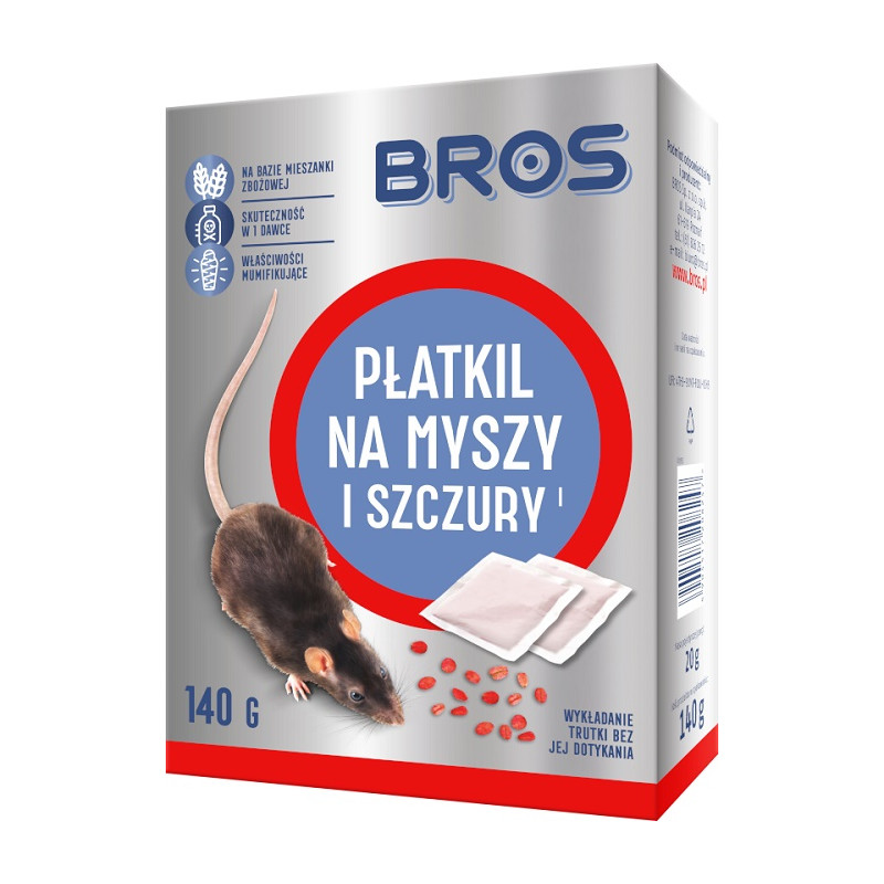 PŁATKIL NA MYSZY I SZCZURY 140G                             