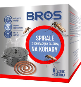 SPIRALE NA KOMARY Z DEKORACYJNĄ OSŁONĄ 6SZTU.               