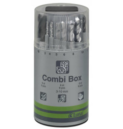 ZESTAW WIERTEŁ COMBI BOX 3-10MM.                            