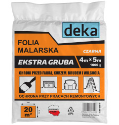 FOLIA MALARSKA EXTRA GRUBA CZARNA 4*5M 1000G                