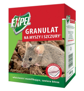 GRANULAT NA MYSZY I SZCZURY 140G EXPEL                      