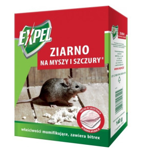 ZIARNO NA MYSZY I SZCZURY 140G EXPEL                        