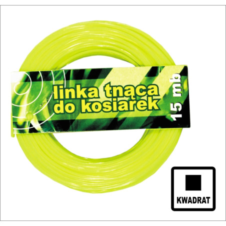 ŻYŁKA DO WYKASZARKI KWADRAT 3.0MM 15M                       