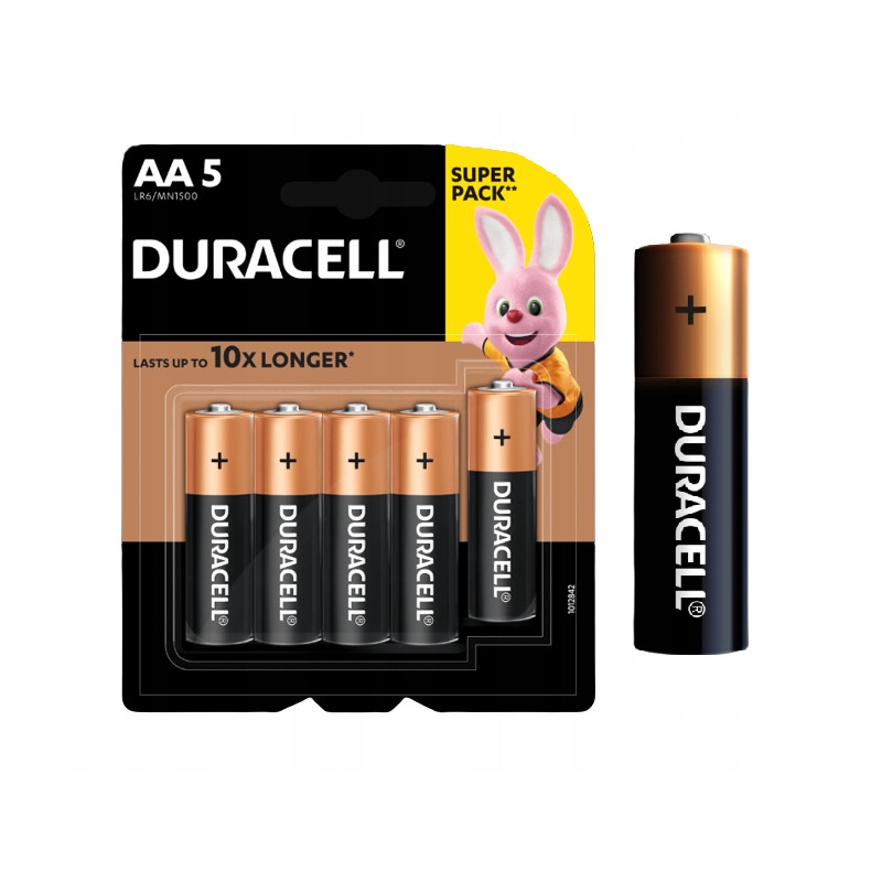 BATERIA DURACELL BASIC AA LR6 1.5V 5 SZTUK                  