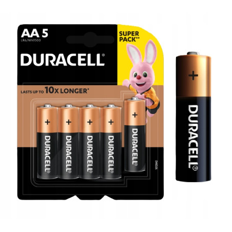 BATERIA DURACELL BASIC AA LR6 1.5V 5 SZTUK                  