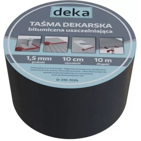 TAŚMA USZCZELNIAJĄCA DEKARSKA ALUBUTYL 10CM*10MB ANTRACYT   