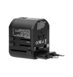 ADAPTER PODRÓŻNY 100-240V 8A 2XUSB 5V 2,4A INTELIGENTNA     