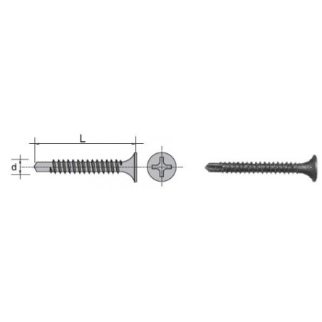 WKRĘT SAMOWIERTNY FOSFATYZOWANY 3.5*45MM                    