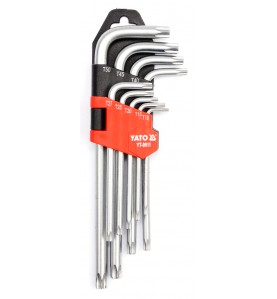 KLUCZE TORX T10-T50 ZESTAW 9-CZĘŚCIOWY                      