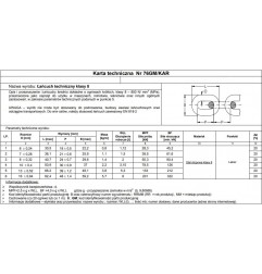 ŁAŃCUCH TECHNICZNY CZARNY 6MM G8 WLL 1.15T                  