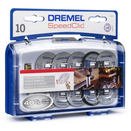 ZESTAW DO DREMEL SC690 TARCZE 10 SZT. + TRZPIEŃ             