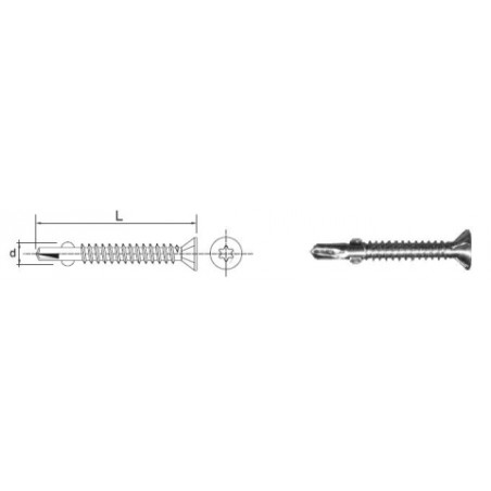 WKRĘT SAMOWIERTNY OCYNKOWANY NA TORX T30 6.3*60MM           