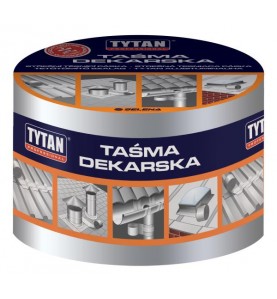 TAŚMA USZCZELNIAJĄCA DEKARSKA 10CM*10MB SREBRNA/ALUMINIOWA  