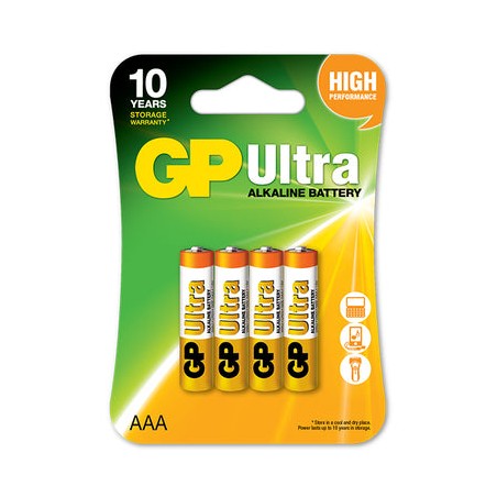 BATERIA ULTRA ALKALINE AAA LR3 1.5V 4SZT                    