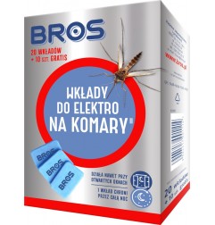 WKŁADY. DO ELEKTROFUMIGATOR NA KOMARY 20SZT.                