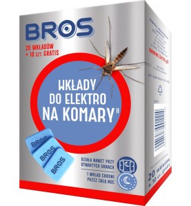 WKŁADY. DO ELEKTROFUMIGATOR NA KOMARY 20SZT.                