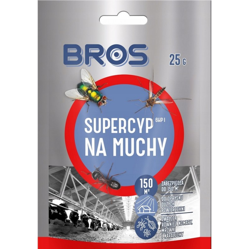 PREPARAT DO OPRYSKU NA MUCHY 25G - SUPERCYP 6WP             