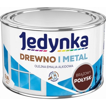 EMALIA ALKIDOWA DO DREWNA I METALU BRĄZOWA 0,36L            