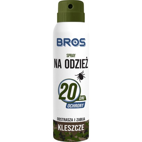 ODSTRASZA I ZABIJA KLESZCZE 120/90ML - SPRAY NA ODZIEŻ      